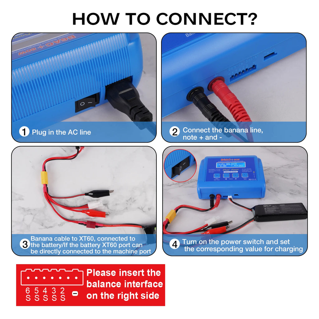 IMAX B6 80W Digital RC Balance Charger Discharger for LiPo NiMH NiCd LiFe Pb Battery Lipro Charger+ 15V 6A Adapter Optional