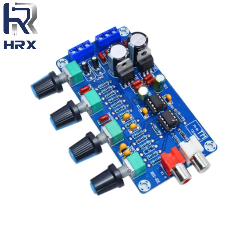 XH-M164 NE5532 Stereo Pre-amp Preamplifier Tone Board Audio 4 Channels Amplifier Module 4CH CH Control Circuit Telephone Preamp