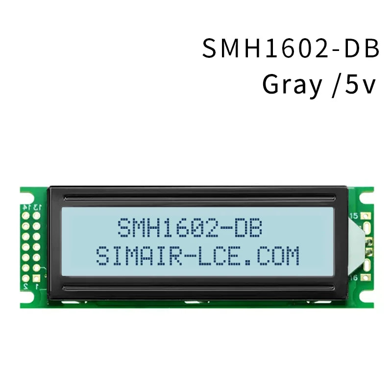 16x2 Character LCD Module 5V STN Gray Transflective 6800 Parallel Interface Russian Font Display 1602-DB