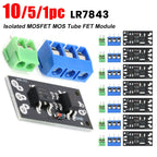 10/5/1PC LR7843 Isolated MOSFET MOS Tube FET Module Replacement Relay Board DC5-30V 161A HW-532B FET Module for Arduino