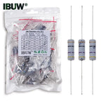 1/2W 1W 2W 3W Resistance 5% Metal Film Resistor Assortment Kit Set 30Kinds Each 5/10PCS 1R~750R 1K~820K Ohm