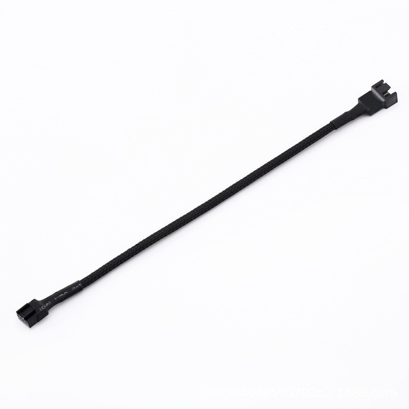 4 Pin Pwm Fan Cable 1 To 1/ 2/3/4 Ways Splitter Black Sleeved 27cm Extension Cable Connector PWM Extension Cables