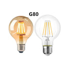 LED Edison Filament Light Retr Bulb Brown Golden G80 G95 G125 4W 6W 8W 10W 12W Dimmable E27 AC 220V Dimmer Restaurant Bedroom