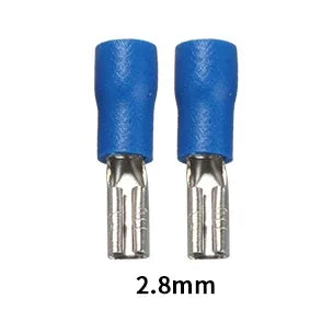 100/50/10Pcs 2.8mm 4.8mm 6.3mm Insulated Seal Spade Wire Connector Female Crimping Terminals Electrical Crimp Terminal Splices