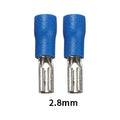 100/50/10Pcs 2.8mm 4.8mm 6.3mm Insulated Seal Spade Wire Connector Female Crimping Terminals Electrical Crimp Terminal Splices