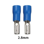 100/50/10Pcs 2.8mm 4.8mm 6.3mm Insulated Seal Spade Wire Connector Female Crimping Terminals Electrical Crimp Terminal Splices