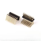 10pcs 1.27mm Pitch Dual Row Bent Right Angle 90 Degree 2*2/3/4/5/6/7/8-50P Dual Row Male Pin Header PCB Board Connector
