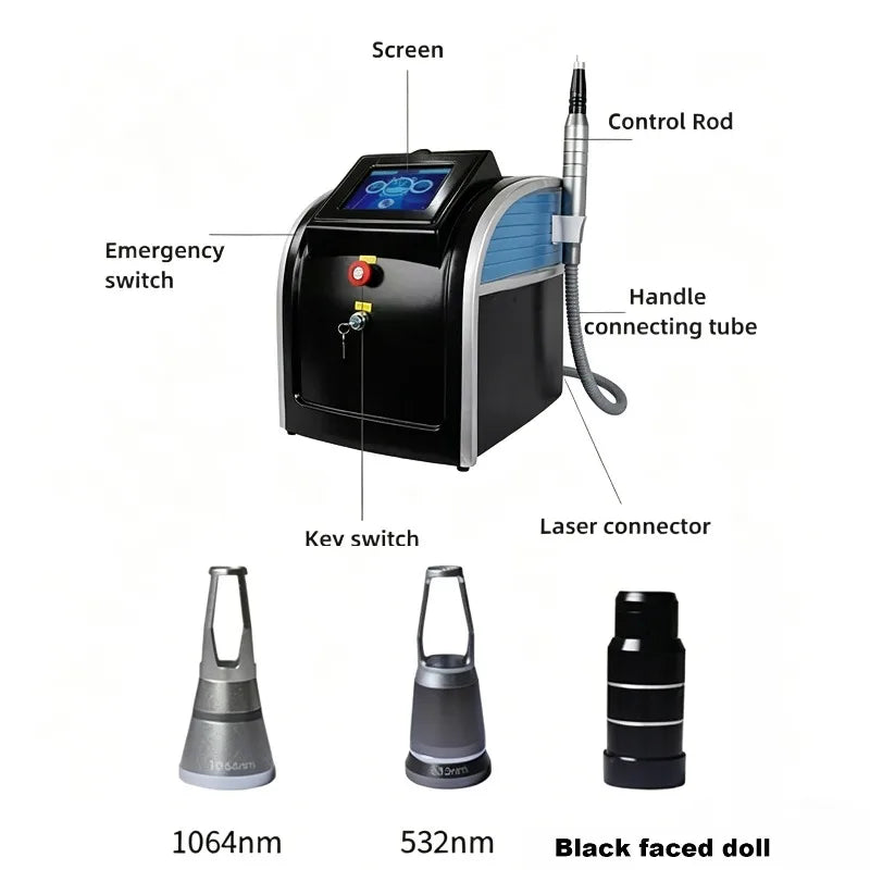 Laser handle 755nm/532nm/1064nm/1320nm Nd:YAG Picosecond Laser Pigment Pico Skin Rejuvenation Machine Handle