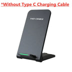 65W Fast Wireless Charger Phone Holder, Suitable for iPhone 17, 16, 15, 14 Pro Samsung Xiaomi Phones