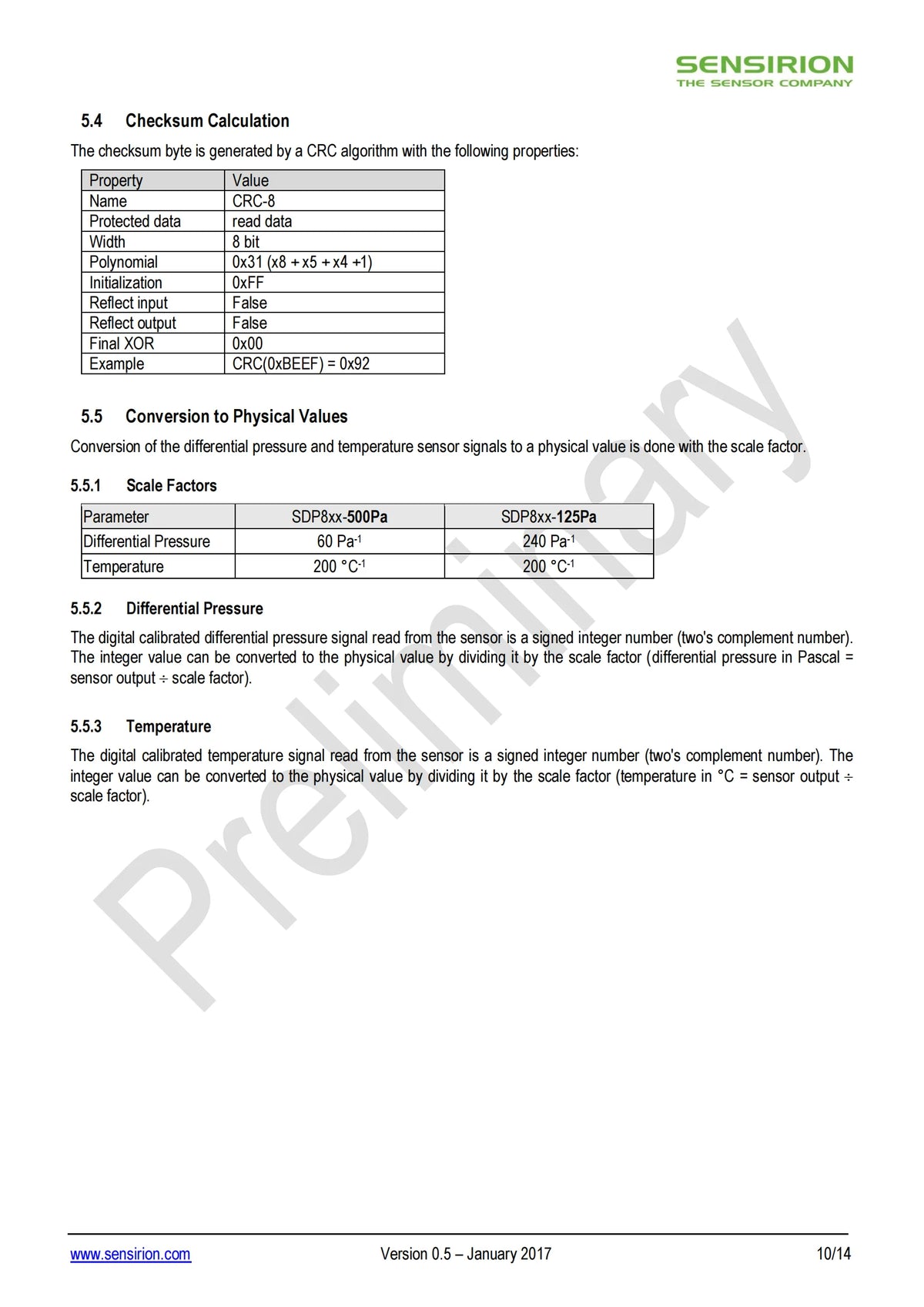 Original SDP810-500PA Differential Pressure Sensor | -5hpa~5hpa | 2.7V-5.5V I2C |  Interface