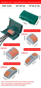 JINH IP68 Mini Gel Wire Connector Junction Box Waterproof 2 3 5 Ports Outdoor Easy Universal Wiring Rainproof Terminal Blocks