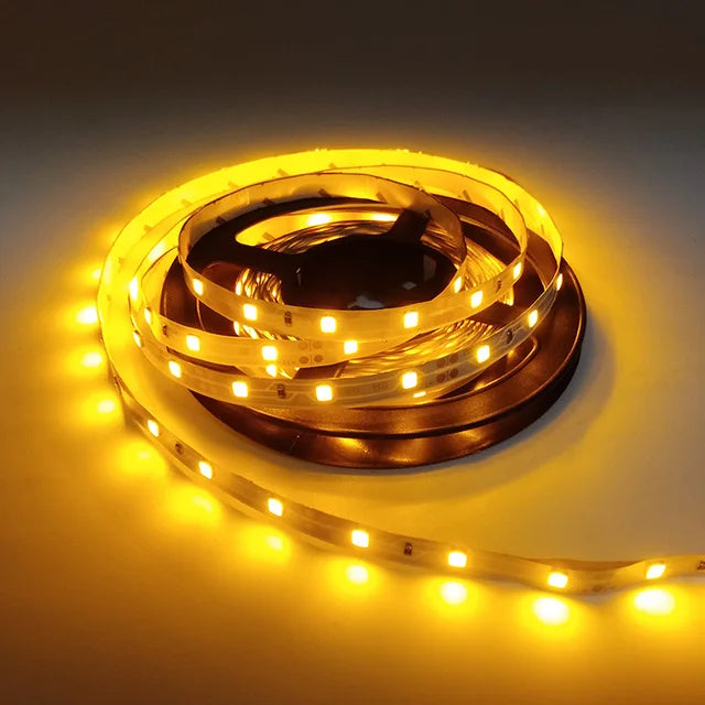 Led Strip Light 2835 5050 None Waterproof Ip65/Ip20 12V 5 Meters Warm White Red Green Blue Rgbw Rgbww Yellow Tape Ribbon Lamp