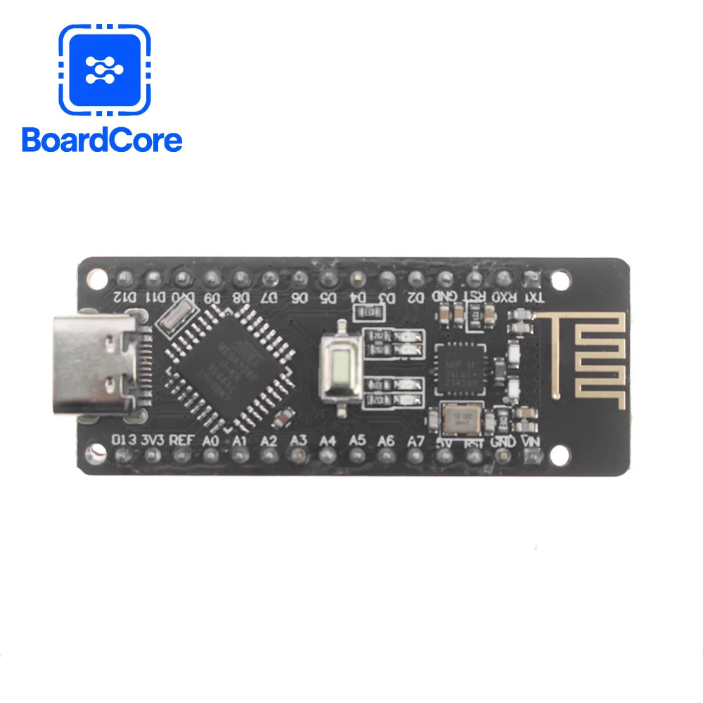 RF-Nano for Arduino Nano V3.0 TYPE-C USB Module Compatible ATmega328P CH340 Integrated NRF24L01 Wireless CH340 Module