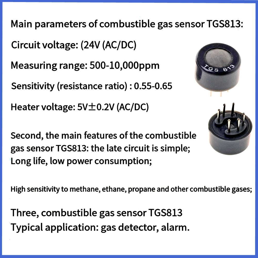 1-5PCS/Lot Original new  TGS813 DIP-6 Combustible gas detection, TGS813 combustible gas sensor