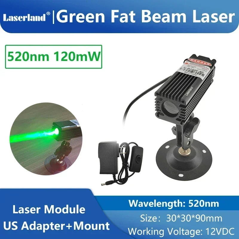 650nm 520nm Red Green Dot Fat Beam Laser Diode Module for Stage Escape Room Wine Base Bar KTV Use