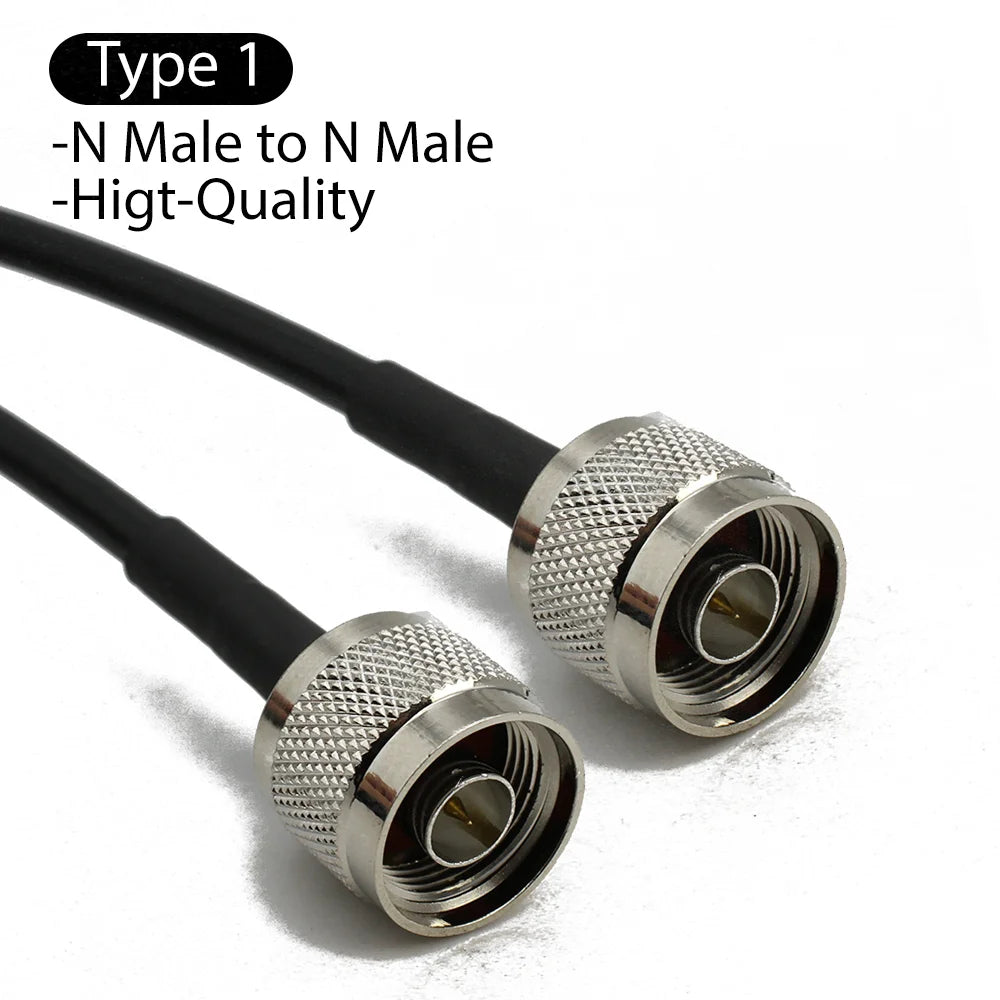 RG58 L16 N Male to N Female Plug Bulkhead conncetor Pigtail Cable RF Coaxial Cables Jumper Cable N Type Crimp Fast Delivery