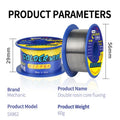 MECHANIC 60g Soldering Wire Double Rosin Core Flux SX-862 183℃ Melting Point 0.3-1.8mm High Purity Environmental Tin Wire Tools