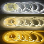 320Leds/M 8mm COB LED Strip DC 12V 24V Flexible High Bright Tape LED Light Bar Ice Blue White Red Green Pink Yellow LED Lighting