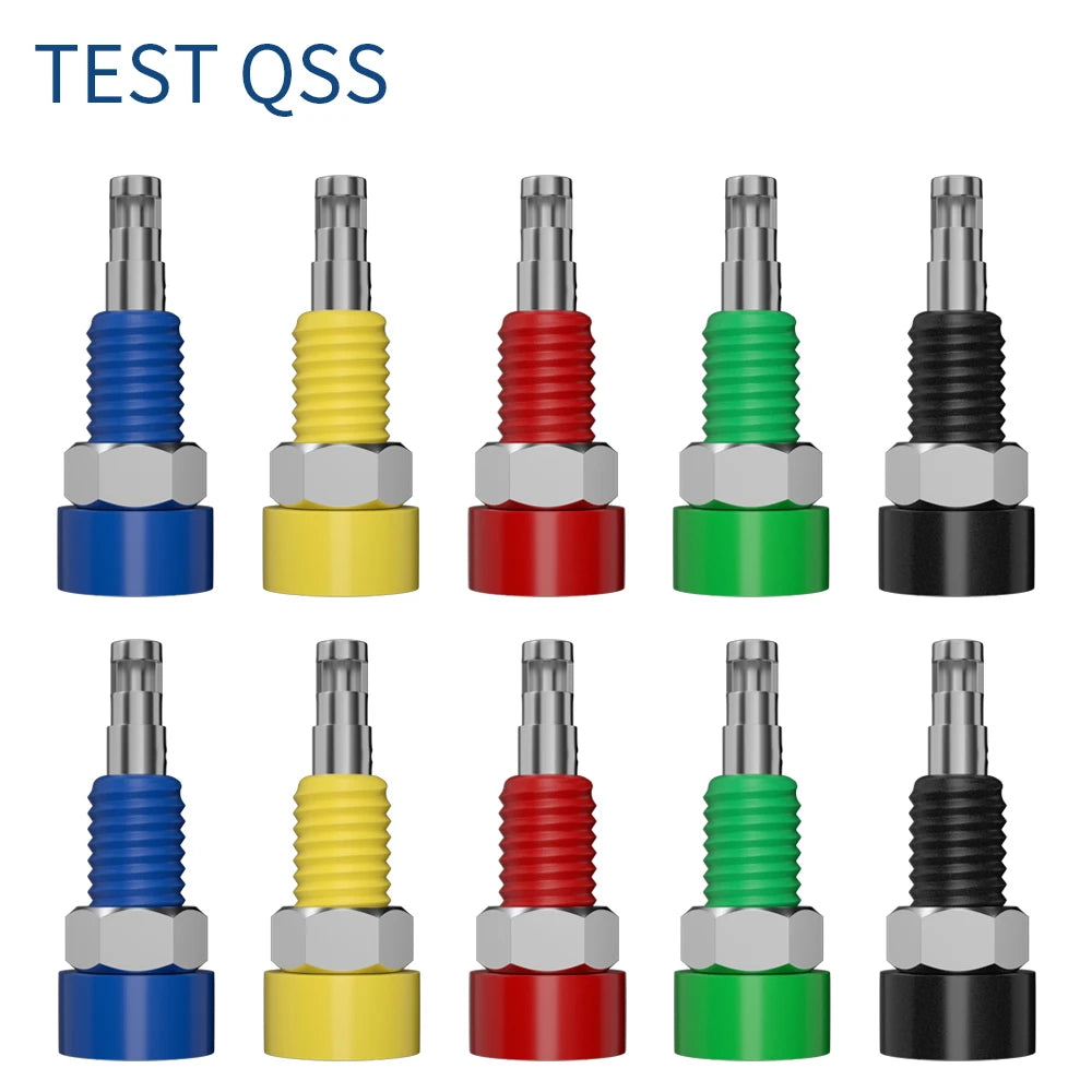 QSS 10PCS 2MM Banana Socket Banana Plug Jack Electrical Connector Terminal Test Hole Electrical Tool