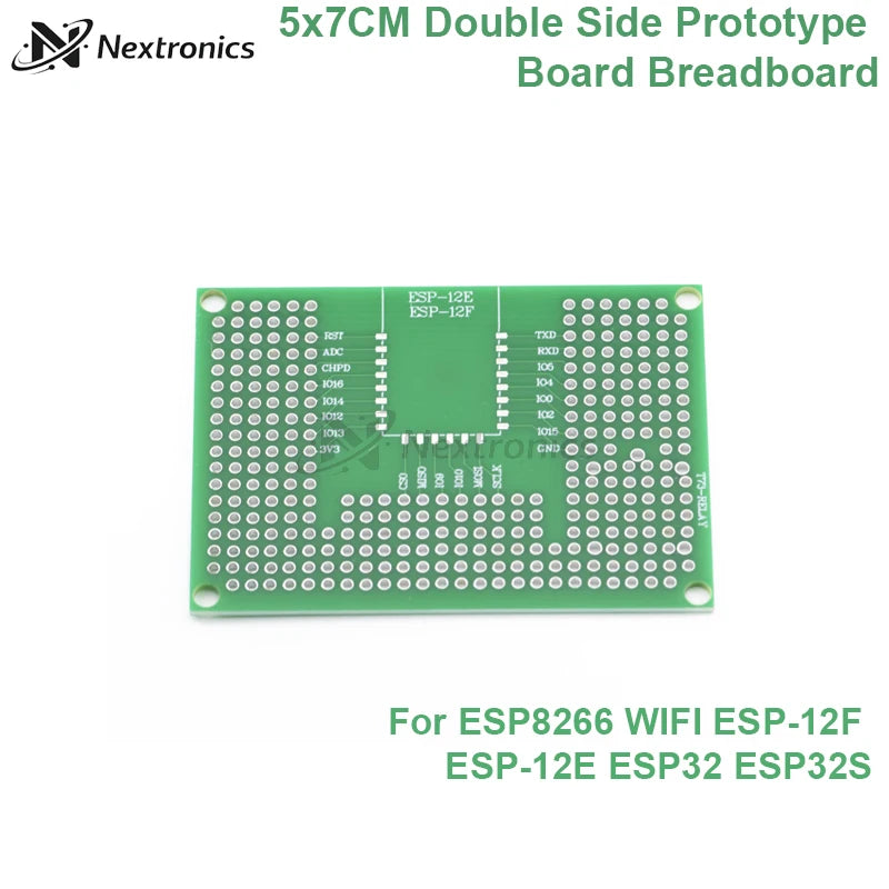 1/3/5/10PCS 5x7CM Double Sided Prototype PCB Board Protoshield for ESP8266 ESP-12F ESP-12E ESP32 ESP32S Arduino