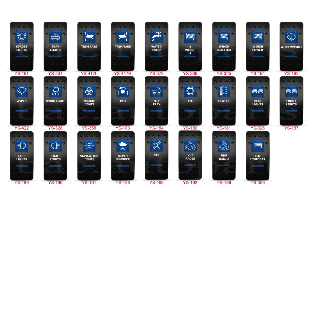 Blue Led Rocker Switch Button 5Pins&7Pins ON OFF ON For Car Marine Boat NARVA ARB Style interior Lights parts Camper Accessories