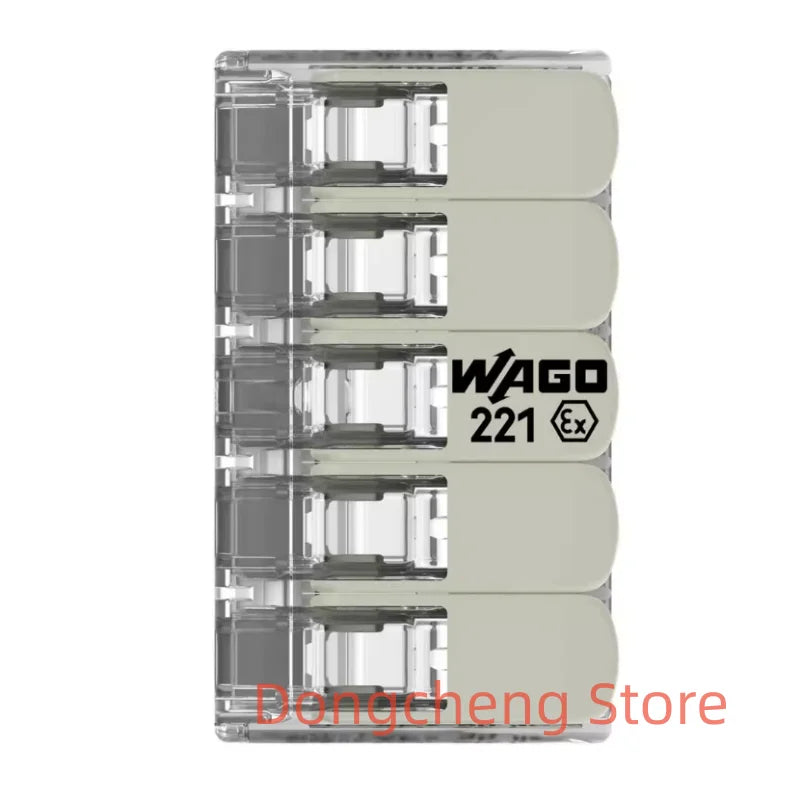 10PCS/LOT WAGO 221-482/221-483/221-485 450V 32A 0.14-4mm² Wiring connector Explosion proof