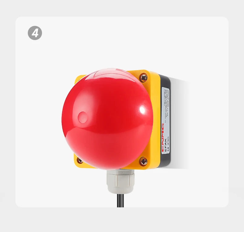 ENMG Big Mushroom Button Switch EFAK IP65 Foot Pedal Hand Tap Self-Resetting Waterproof Dustproof Emergency Stop Switch Locking