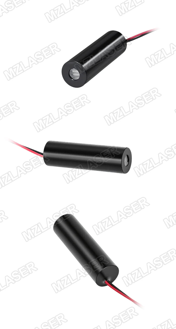 Economical Compact Green Line Laser Diode Module 520nm D12mm 5mW 3V 5V 12V 24V Industrial Grade for Woodworking Machinery