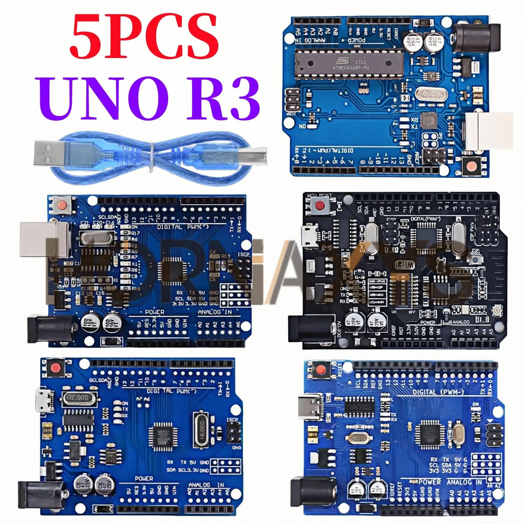1-5Set/ UNO R3 Official Box ATMEGA16U2 / UNO+WiFi R3 MEGA328P Chip CH340G For Arduino UNO R3 Development Board WeMos ESP8266