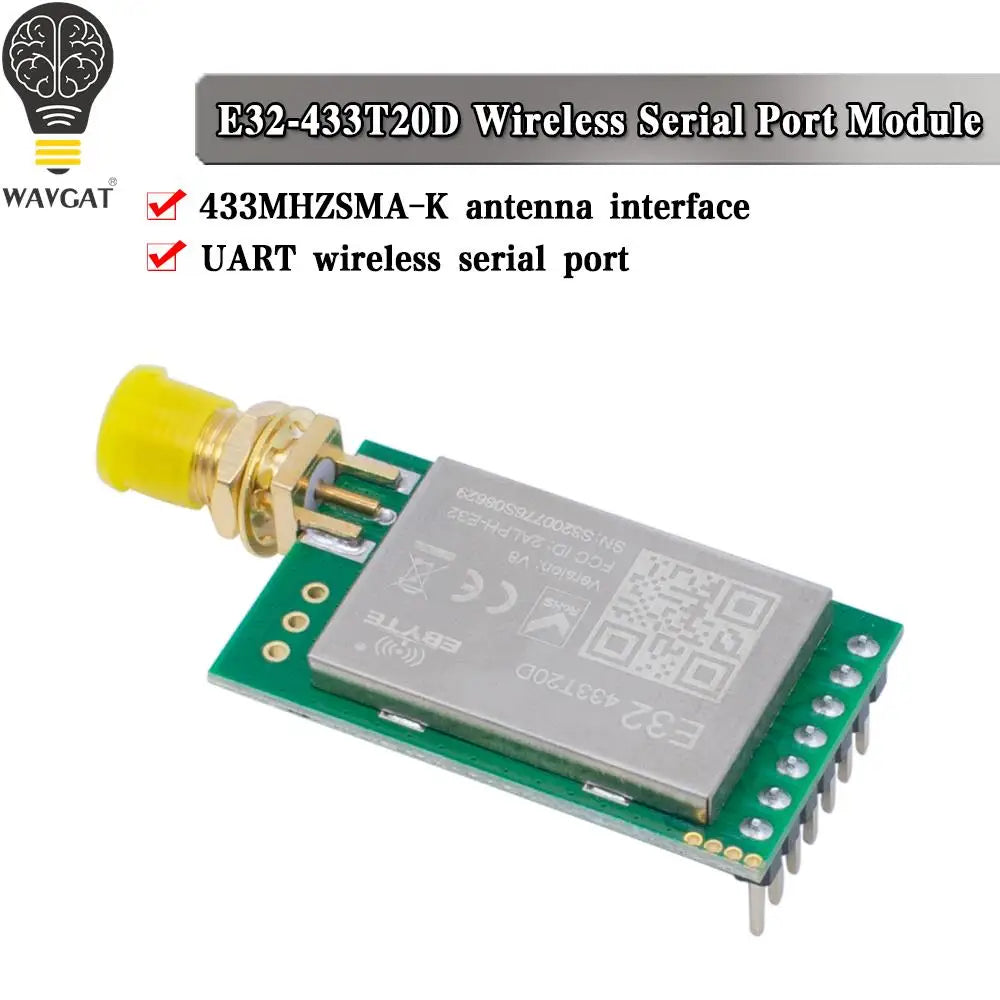 E32-433T20D-V2.0 LoRa SX1278 SX1276 433MHz Module Transmitter Receiver 8000m  UART Long Range 433 MHz 1W Wireless rf Transceiver