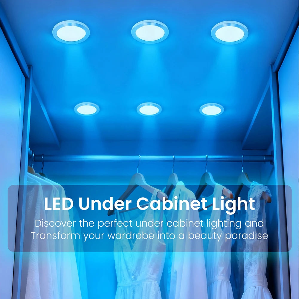 1 2 3 5 6 8 Lihgts RGB LED Cabinet Light 12V WiFi Bluetooth 24Key 44Key Remote Control Power Kit for Kitchen Wardrobe Lighting