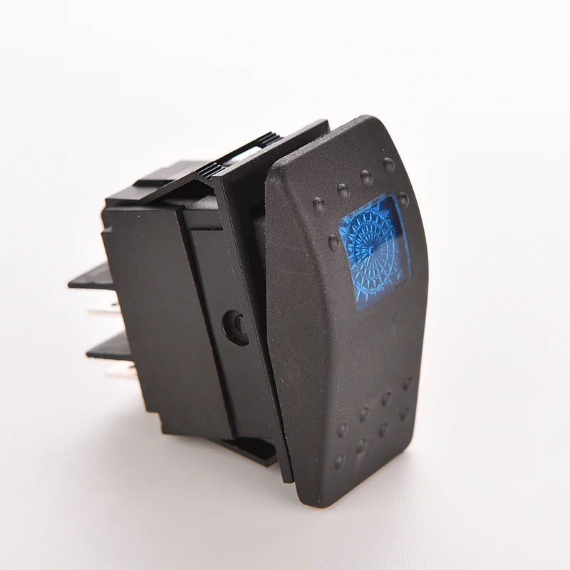 1PCS 20A 12V DC SPST 3Pin ON OFF Waterproof Marine Switch Rocker Single LED Bar Rocker Toggle Switch LED Light Car Boat