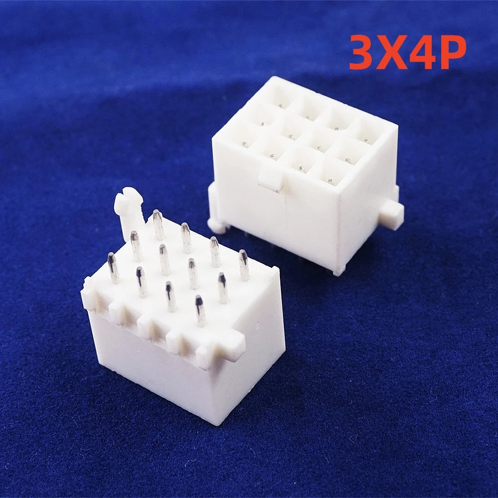 5 50pcs Pitch 4.14 mm PCB Male Header 2 3 4 6 8 9 10 12 15 16 Pin 0.163' Straight Through Hole Cross Mini Universal Mate-N-Lok