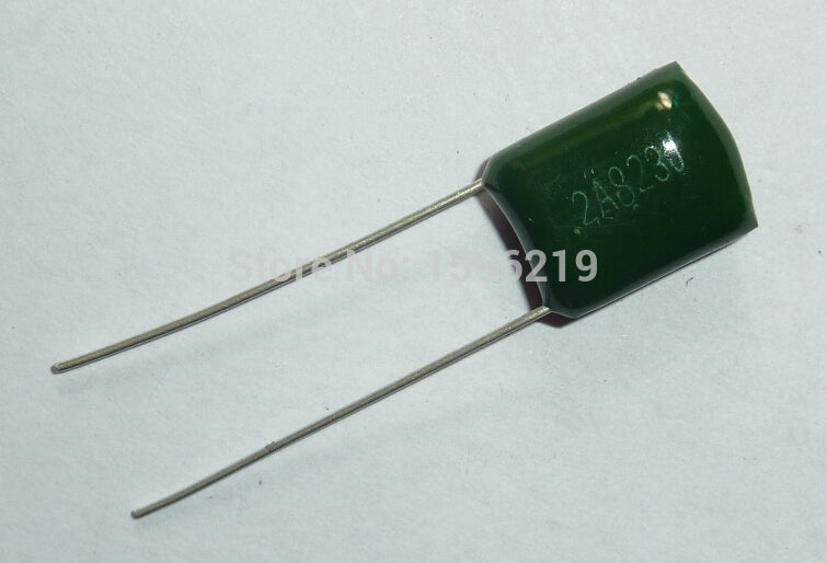 10pcs Mylar Film Capacitor 100V 2A823J 0.082uF 82nF 2A823 5% Polyester Film capacitor 823 J