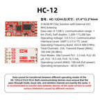 HC-12 V4.0 SI4438 Wireless Microcontroller Serial Bluetooth Module Data Transmission Module  with Antenna