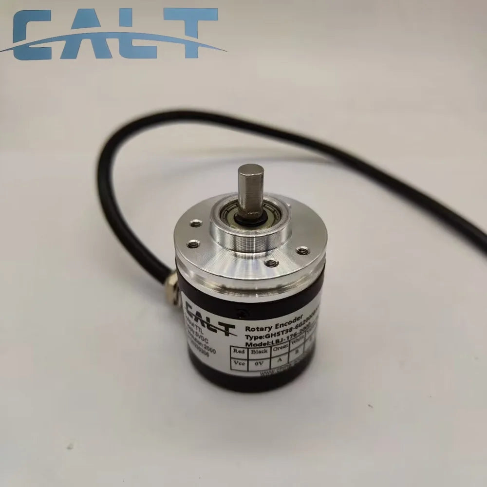 CALT GHST38 38Mm Outer 6Mm Shaft Rotary Encoder Pushpull Line Driver HTL NPN PNP Output For Industrial Automation Control