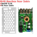 DC-DC 9V 12V 24V 36V To 5V Step Down Board 5A 4 USB Output Buck Converter Power Supply Module with Aluminum Shell For Phones