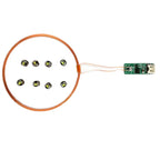 70MM Wireless Power Supply Type-C USB 5V Coil Induction Wireless Charging Transmitter + 10PCS LED Receiver DIY Toy Model