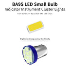 10PCS BA9S 44 47 T11 T4W Bayonet AC 6V 12V 1206 3020 8SMD LED Pinball Machine Light Bulb Lamp Non Ghosting Anti Flickering