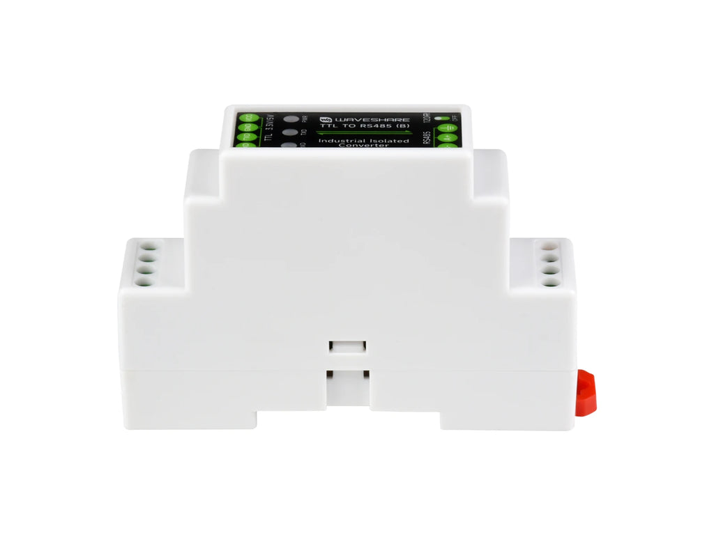 Waveshare Rail-mount TTL To RS485 Galvanic Isolated Converter, 600W Lightningproof & Anti-Surge, Multi-Isolation Protection