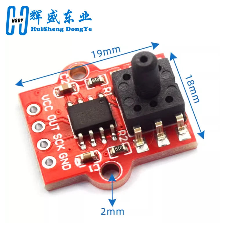 DC 3.3V 5V 0-40KPa Pressure Sensor Module Connect 2.5mm Soft Tube Digital Liquid Water Level Controller Board For Arduino