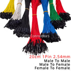 20PCS 1Pin Dupont Jumper Wire Line  2.54mm Male Female Electronic Cable For Arduino DIY Red Yellow Green Yellow Blue Black