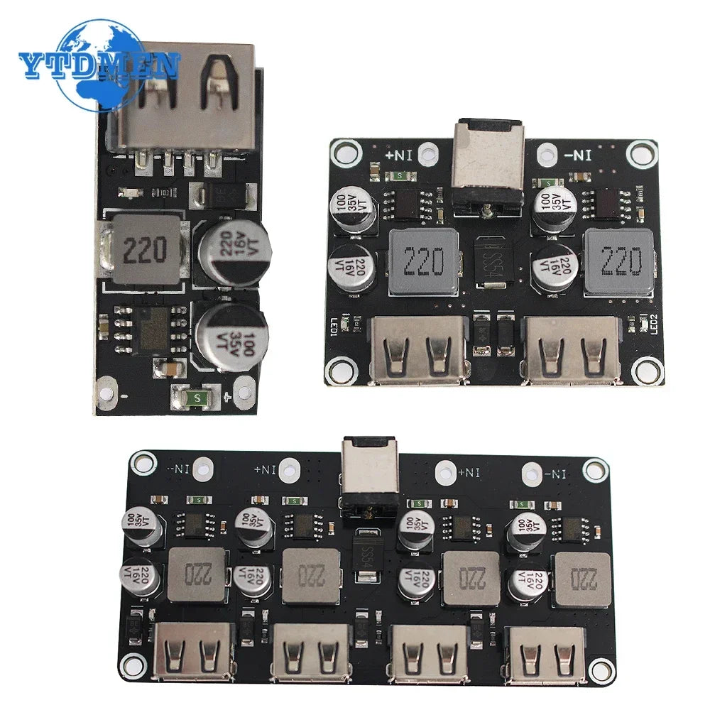 USB QC3.0 QC2.0 DC-DC Buck Converter Charging Step-Down Module 6-32V 9V 12V 24V To Fast Quick Charger Circuit Board