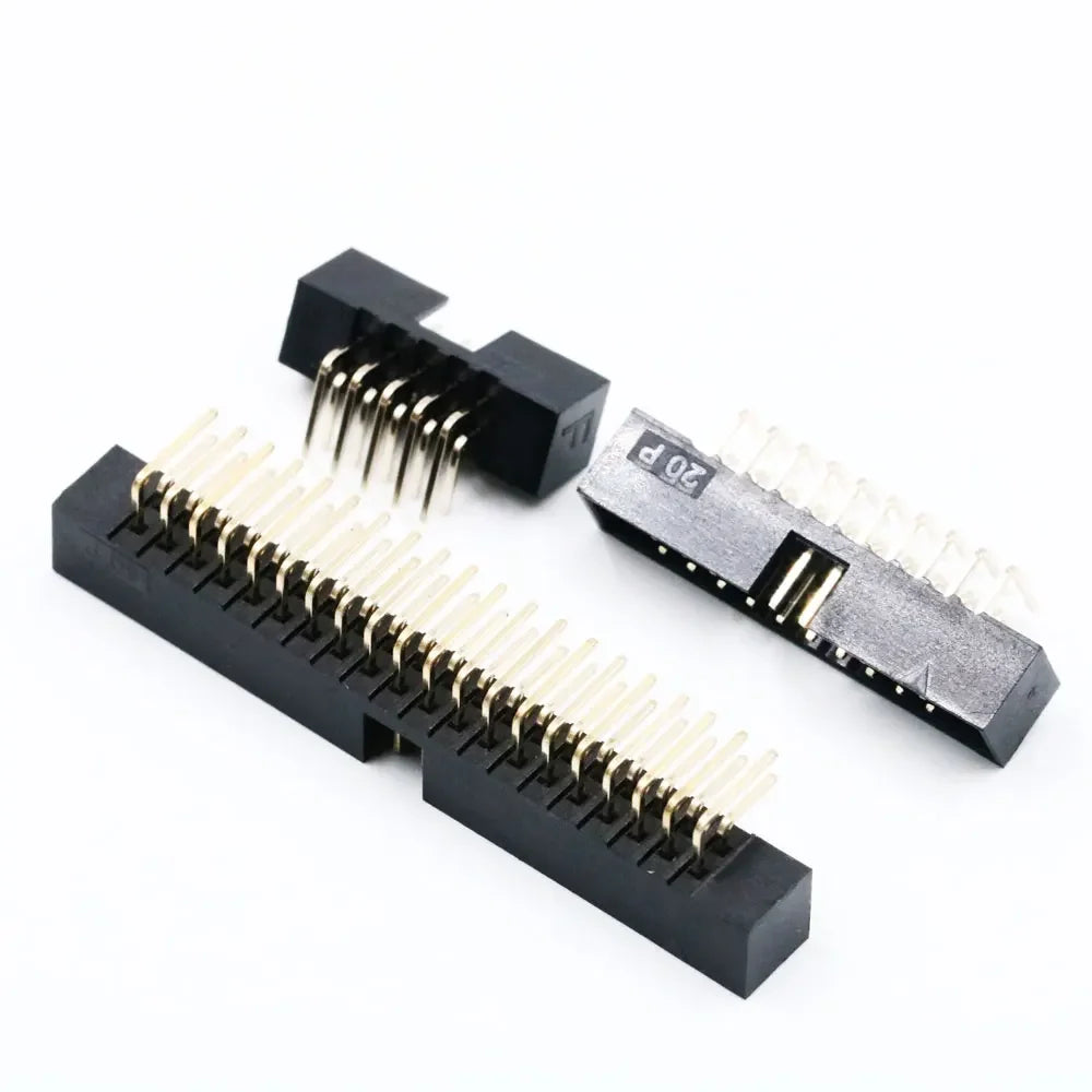 10PCS FC 6Pin/8/10Pin/14/16Pin/20/26/30/34/40/50Pin 2.0mm Pitch Female IDC Socket Connector Ribbon Cable DC3 Header Male Socket