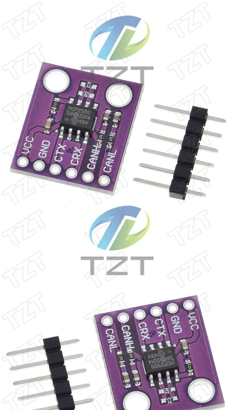 TZT 1/3PCS MCP2551 High-speed CAN Protocol Controller Bus Interface Module For Arduino