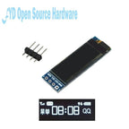 0.91 Inch 128x32 IIC I2C White / Blue OLED LCD Display DIY Module SSD1306 Driver IC DC 3.3V 5V 