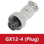 5/20PCS GX12 Connector 2/3/4/5/6/7 Pin Aviation Socket  Plug Docking Connector Male  Female Circular Connector 12mm