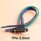 JCD Spring Loaded Male Female 2.5/2.54 MM Pitch 2P 3 4 5 6 7 8 Pole Through Holes PCB BTB Connector 2A DC Magnetic Pogo Pin