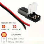 20/40/60 Pack H2 2-Pin Plug-In Wire Connector, Nylon Insulated Copper Quick Connection Terminal Block, Suitable for Low Voltag