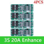 BMS 3S/4S 5A 10A 20A 25A 40A 60A Li-ion Lithium Battery Charger Protection Board 18650 For Drill Motor 12V with Enhance/Balance